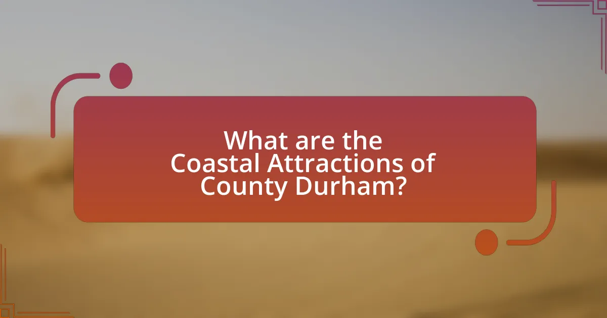 What are the Coastal Attractions of County Durham?